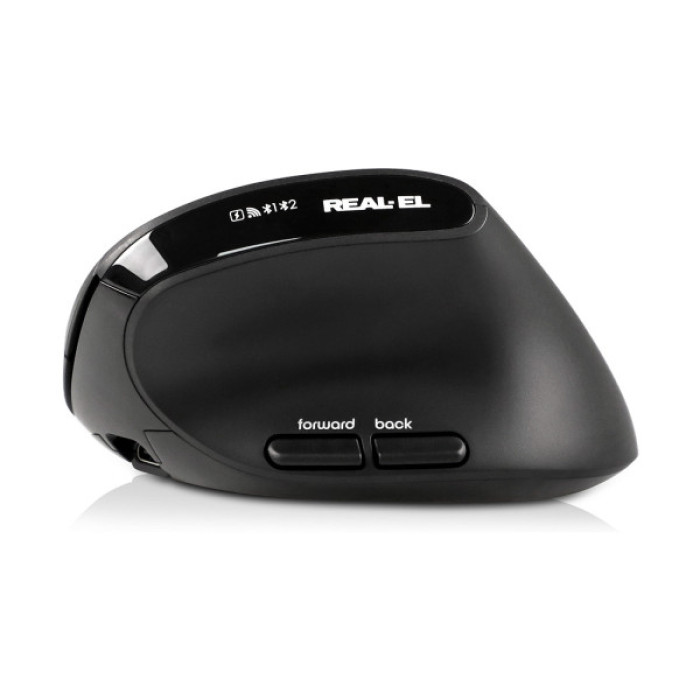 Мишка REAL-EL RM-490W Wireless/Bluetooth Black (EL123200058)