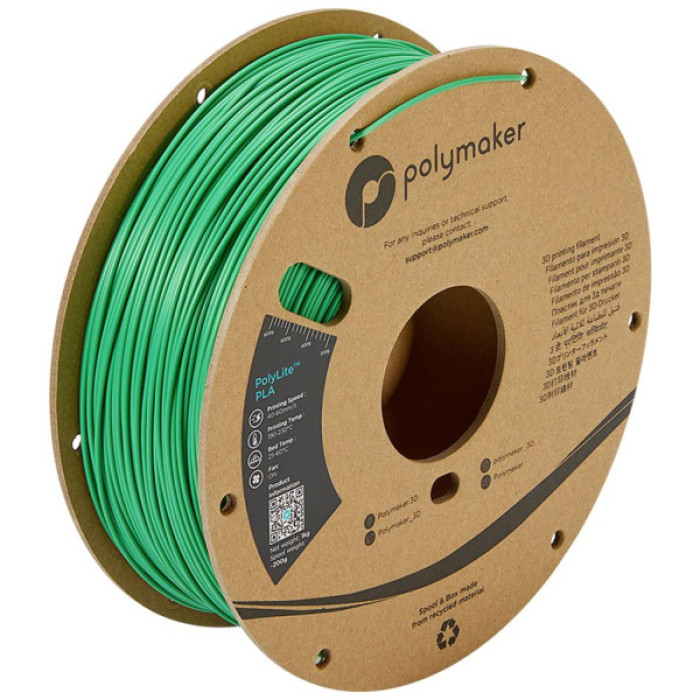 Пластик для 3D-принтера Polymaker PLA POLYLITE 1,75mm 1kg GREEN (PA02006)