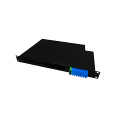 Патч-панель оптична 1U-24 з касетою Crosver (FOB 19/1-332/32-1-24 (black))