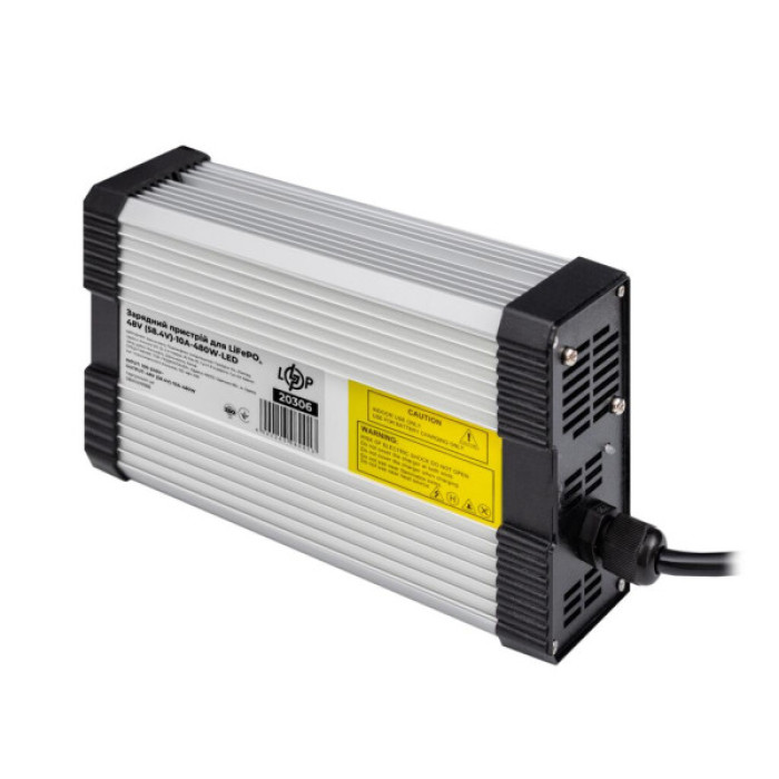 Мережевий зарядний пристрій для АКБ LogicPower LiFePO4 48V (58.4V)-10A-480W-LED (20306)