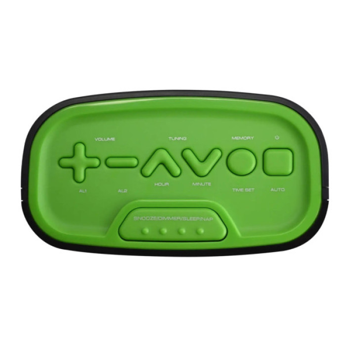 Настільний годинник Technoline WT465 з радіо Black/Green (WT465 grun) (DAS301825)