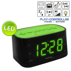 Настільний годинник Technoline WT465 з радіо Black/Green (WT465 grun) (DAS301825)