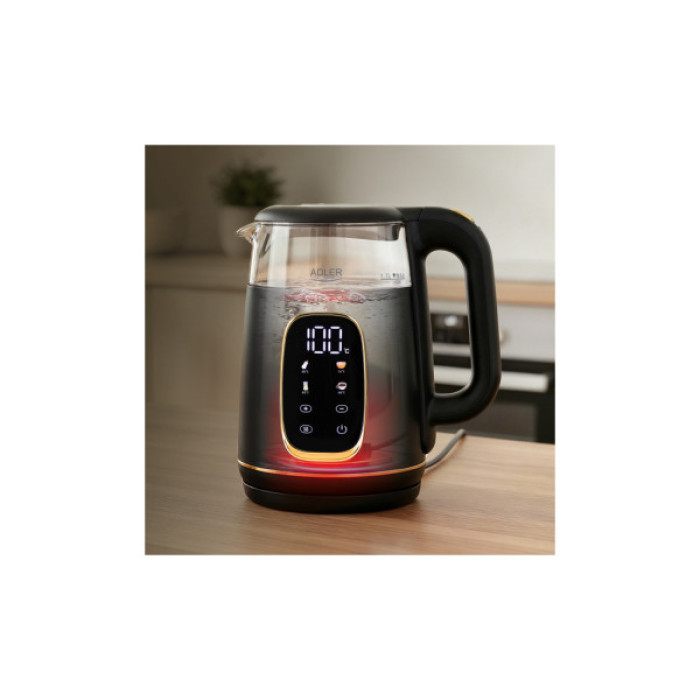 Електрочайник Adler AD 1305 black gold