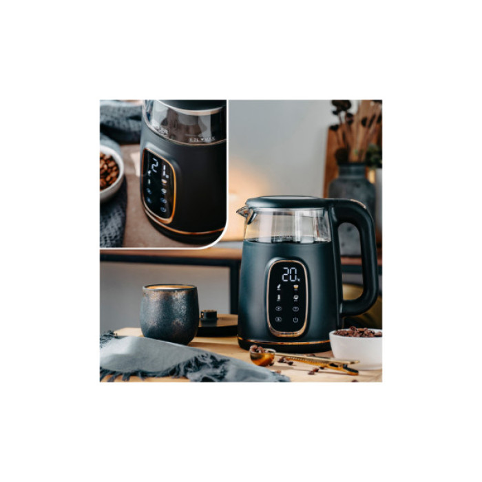 Електрочайник Adler AD 1305 black gold