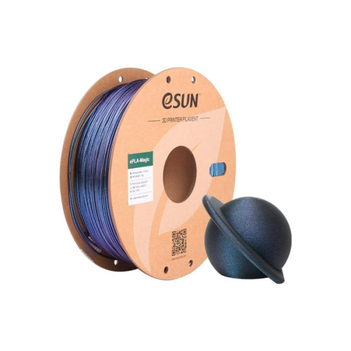 Пластик для 3D-принтера eSUN ePLA-Magic Dark Twinkling 1,75mm 1kg BLUE (EPLA-MAGIC-P175DTU1)