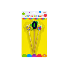 Свічка Maxi Stars "0" висотою 4,5 см, 3 шт. (MX620080-0)