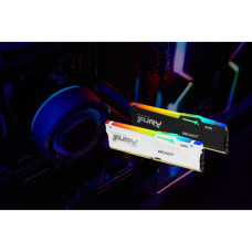 Модуль пам'яті для комп'ютера DDR5 32GB (2x16GB) 6000 MHz Beast RGB EXPO White Kingston Fury (ex.HyperX) (KF560C36BWE2AK2-32)
