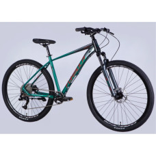 Велосипед Formula 29" ZEPHYR 1.0 HDD рама-19" AL 2026 темно-сріблястий з зеленим (OPS-FR-29-449)