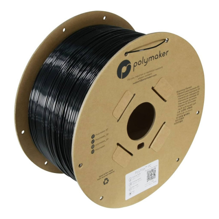 Пластик для 3D-принтера Polymaker PC PolyMax TOUGH 1,75mm 3kg BLACK (PC02007)