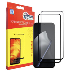 Скло захисне Dengos Xiaomi 15T / 15T Pro 5G Black 2 pcs (DG-TG2P-98)