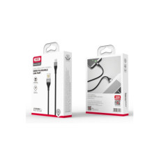 Дата кабель USB 2.0 AM to Micro 5P 1.0m 2.1A double-side black XO (NB188-M-1-BK)