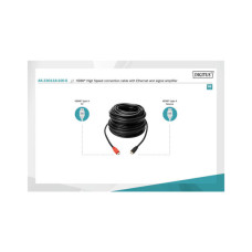 Кабель мультимедійний HDMI M to HDMI M 10.0m 4K Amplifier Digitus (AK-330118-100-S)