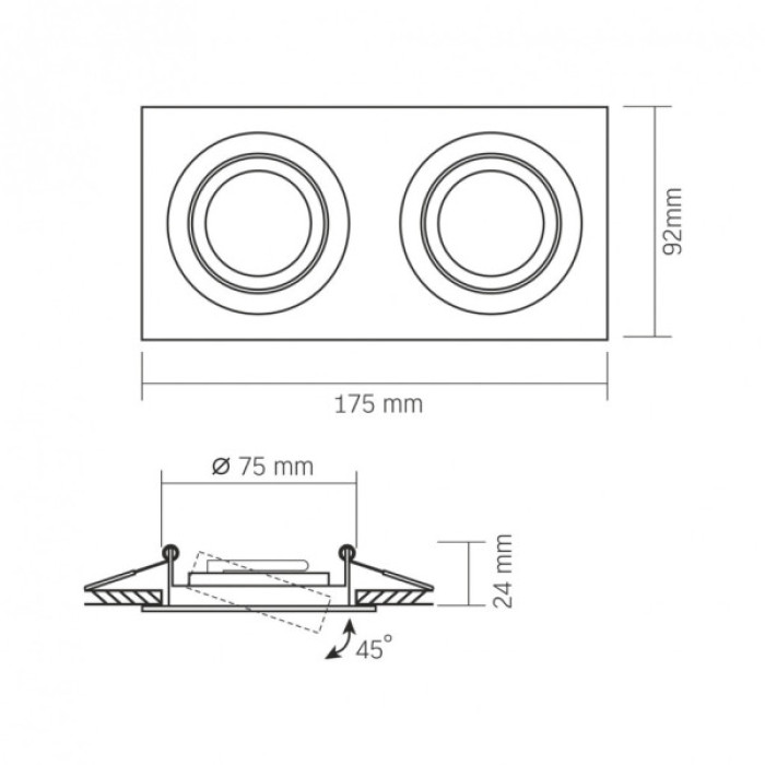Світильник точковий Videx VL-SPF23S-W