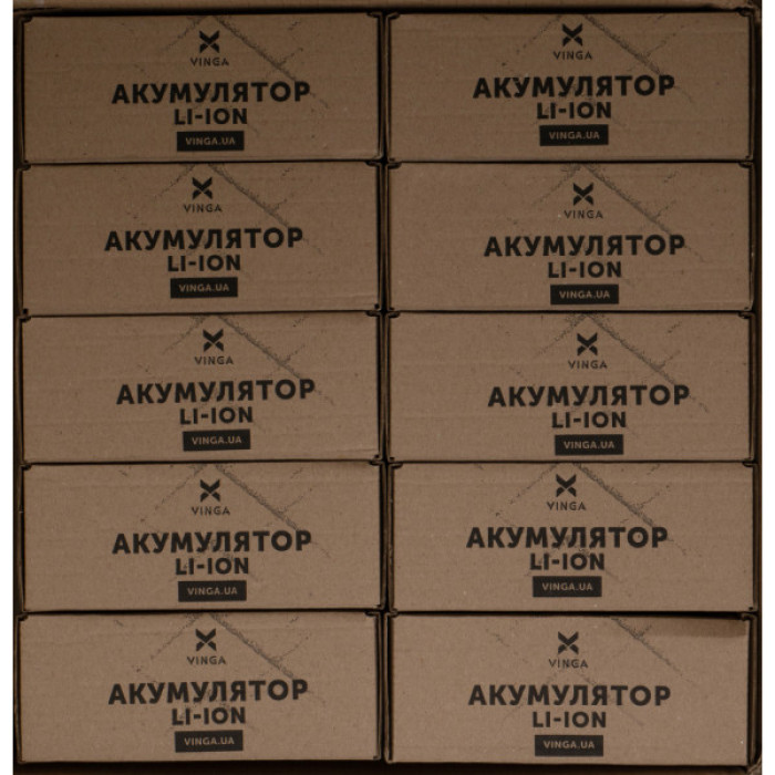Акумулятор для дрона Vinga Li-ion 6S3P 16500mAh коробка 10 шт. (JHY Li-Ion 21700 5500mAh) (V6S3P-10PCS-16500MAH)