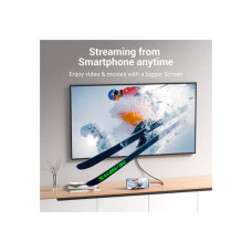 Кабель мультимедійний USB-C to HDMI M 1.5m 4K60Hz Thunderbolt 3 HDCP2.2 black Vention (CRBBG)