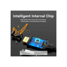 Кабель мультимедійний USB-C to HDMI M 1.5m 4K60Hz Thunderbolt 3 HDCP2.2 black Vention (CRBBG)