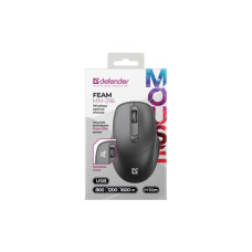 Мишка Defender Feam MM-296 Wireless Black (52296)