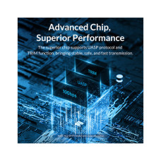 Кишеня зовнішня Orico USB3.2 Gen2 USB-C M.2 NVMe/NGFF(SATA) Dual Protocol SSD (HC380503)