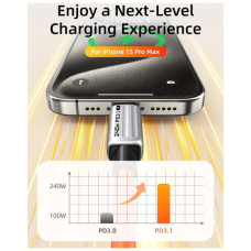 Дата кабель USB-C to USB-C 2.0m PD240W Cabletime (CA915736)