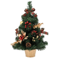 Штучна ялинка Chomik прикрашена, 50 см, червоно-золотистий декор (5900779892347)
