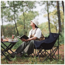 Стілець складаний Naturehike Stellaluna T01 CNH23JU13002, L, чорний (6975641889038)