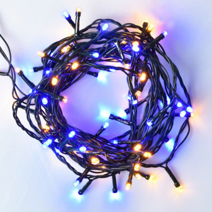 Гірлянда YES! Fun Нитка 70 LED Жовто-синя 4.9 м 8 режимів Мерехтіння (974845)