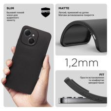 Чохол до мобільного телефона Armorstandart Matte Slim Fit Tecno Spark 40C 4G Camera cover Black (ARM87258)