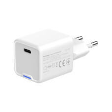 Зарядний пристрій ColorWay GaN Mini 25W PD Port PPS USB-C white (CW-CHS052PD-WT)