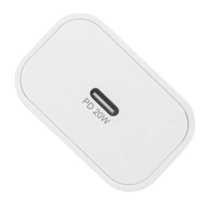 Зарядний пристрій RivaCase 1xUSB Type-C PD 20 Вт кабель Type-C white (PS4101 WD4 (White))