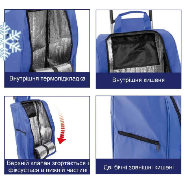 Сумка-візок Casa Si Partner Blue (CS93076Y06B) (DAS302425)