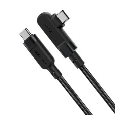 Дата кабель USB-C to USB-C 2.0m 5A 100W nylon C5-03 black Acefast (6974316281016)