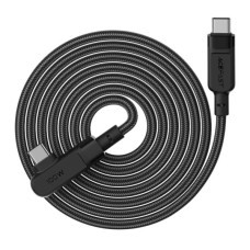 Дата кабель USB-C to USB-C 2.0m 5A 100W nylon C5-03 black Acefast (6974316281016)