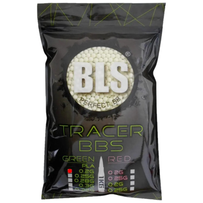 Страйкбольні кульки BLS Bio-Tracer Green 6 мм 0,20 г 2000 шт (1928.00.14)