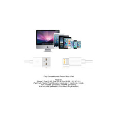 Дата кабель USB 2.0 AM to Lightning 1.8m 2.1A MFI White Choetech (IP0027-WH)