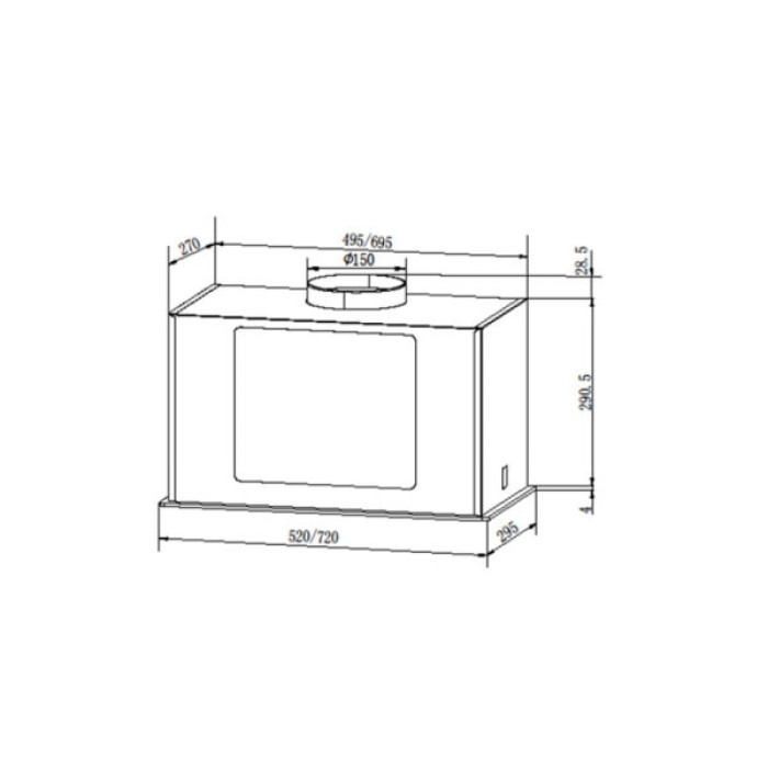 Витяжка кухонна Grunhelm GVB 430 TW