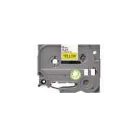 Стрічка для принтера етикеток UKRMARK B-T611P, 6мм х 8м, black on yellow, совместимая с TZe611, ламинированная (900532)
