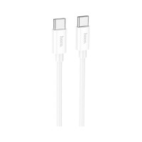 Дата кабель USB-C to USB-C 1.0m Magic silicone PD 60W X87 white HOCO (6931474783264)