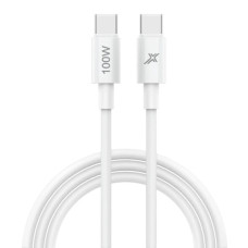 Дата кабель USB-C to USB-C 1.0m 100W white Grand-X (CC-100W)