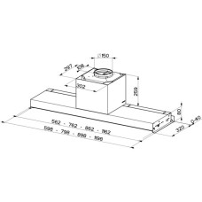 Витяжка кухонна Faber In-Nova Touch Bk/X A90 (305.0611.153)