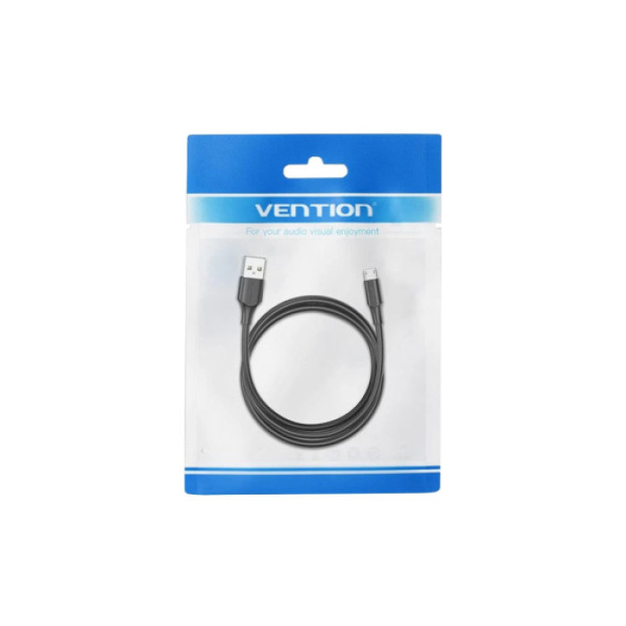 Дата кабель USB 2.0 AM to Micro 5P 2.0m black Vention (CTIBH)