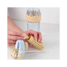 Пляшка для води Kite 900 мл бежево-блакитний (K25-1231-1)