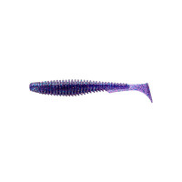 Силікон рибальський FishUP U-Shad 2.5" 060 - Dark Violet/Павлина&Silver (9шт/уп) (1862.01.15)