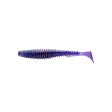Силікон рибальський FishUP U-Shad 2.5" 060 - Dark Violet/Павлина&Silver (9шт/уп) (1862.01.15)