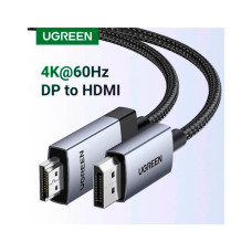 Кабель мультимедійний DisplayPort M to HDMI M 1.0m V2.0 4K60Hz DP119 black Ugreen (15773)