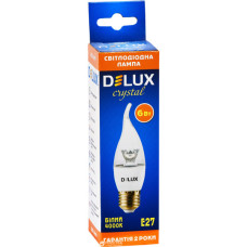 Лампочка Delux BL37B 6 Вт tail 4000K 220В E27 crystal 3шт (90016739)