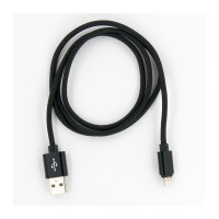 Дата кабель USB 2.0 AM to Lightning 1.0m black Dengos (NTK-L-MT-BLACK)