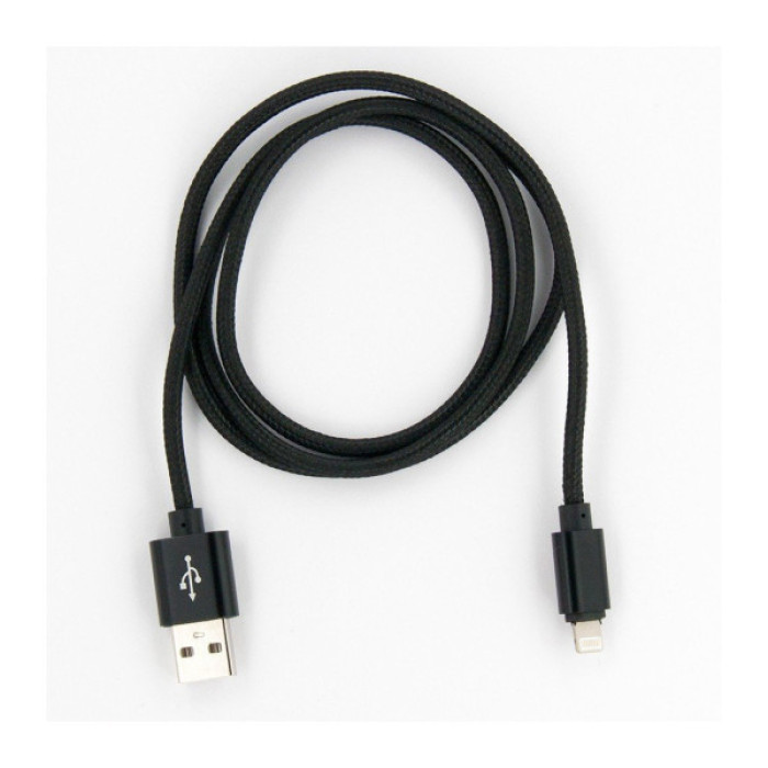 Дата кабель USB 2.0 AM to Lightning 1.0m black Dengos (NTK-L-MT-BLACK)