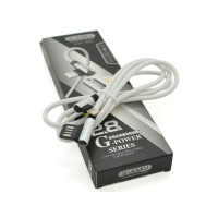 Дата кабель USB 2.0 AM to Lightning 1.0m 2.4A Silver iKAKU (KSC-028-S-L)