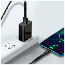 Дата кабель USB 2.0 AM to USB-C 1.0m 2.4А black ColorWay (CW-CBUC063-BK)