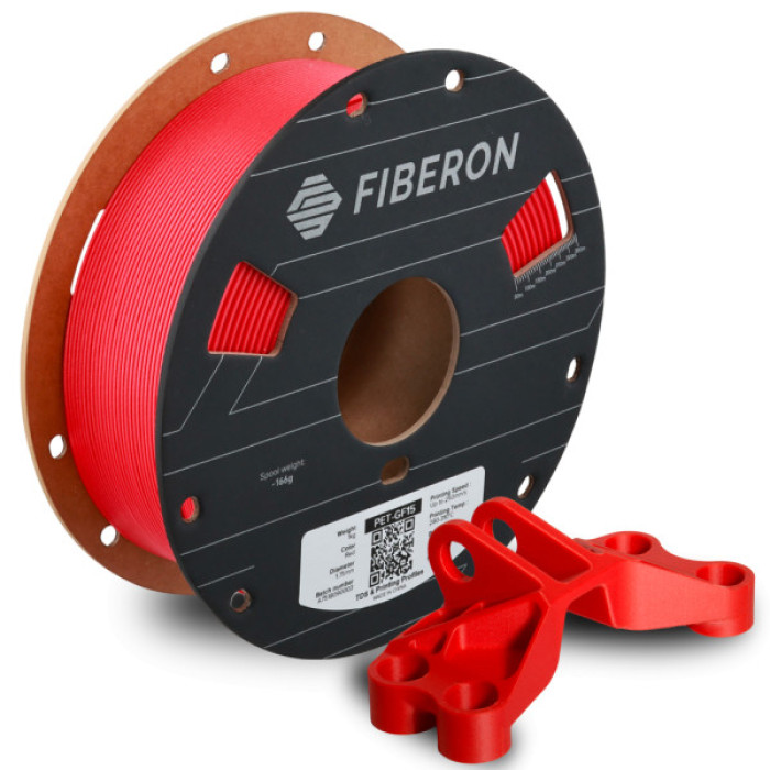 Пластик для 3D-принтера Polymaker Fiberon PET-GF15 1,75mm 0,5kg RED (FL02007)